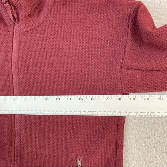 The North Face Red Fleece Full Zip Hoodie Sweater Women’s Size S Small - Picture 4 of 10